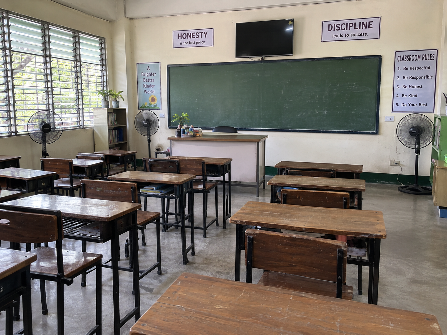 Classroom context for 2 Stand Fans needed